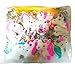 32 Pack Rainbow Unicorn Keychains Set for Girl & Boy - Key Ring Clip for Backpack Decor, Goody Bag Stuffed Toys for Students Christmas, Unicorn Party Supplies, Extra Mini Golden Gift Bag (8 Designs)