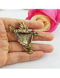 Broche de cristal austriaco de pájaros multicolor con forma de pájaro, de SELOVO