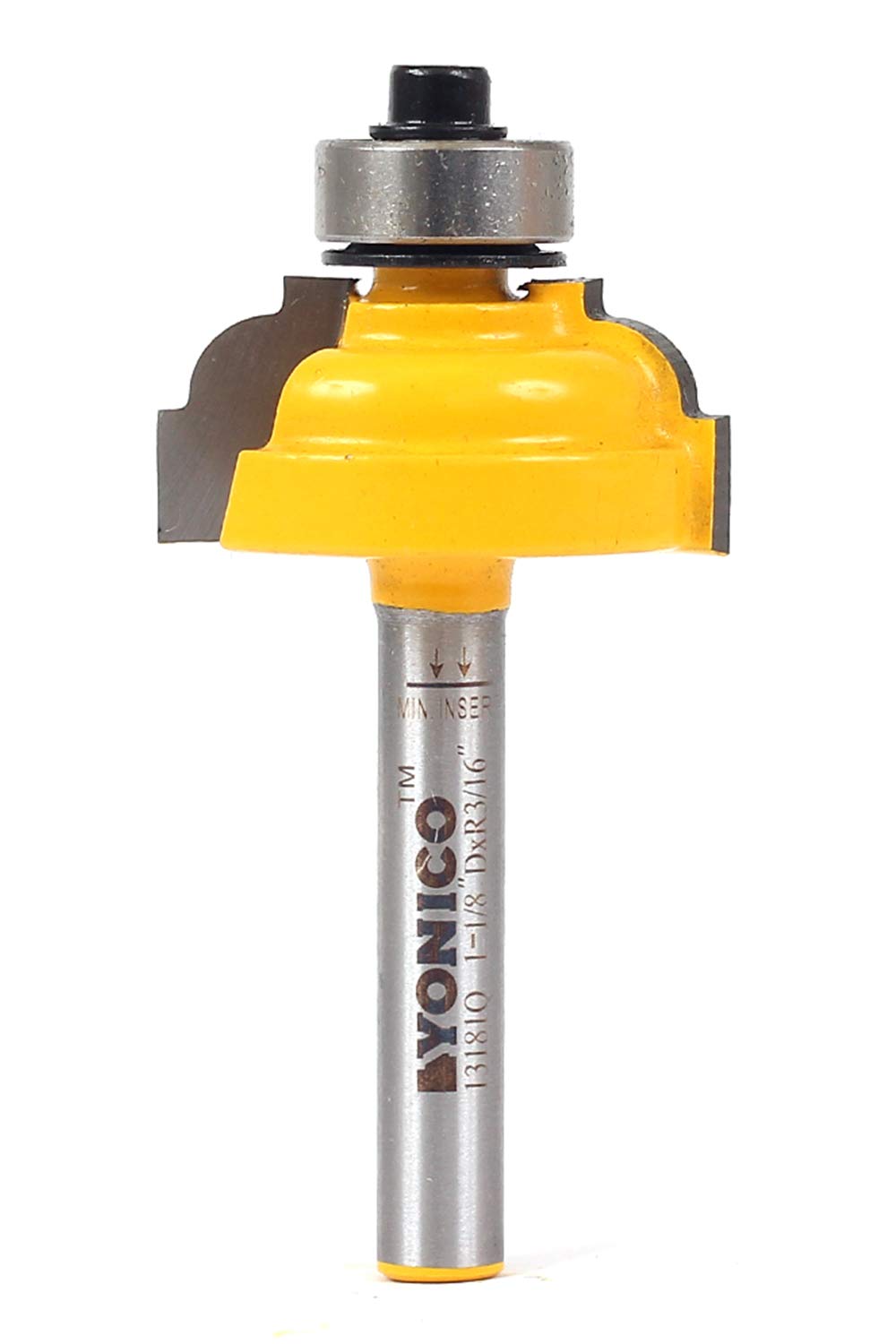 Yonico 13181q - Classical Cove Edge Forming Router Bit, Cutting Depth: 7/16" - 1/4" Shank