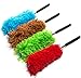 Fran's Essentials Washable Retractable Microfiber Duster Extendable with Telescoping Pole, 4-Pack