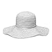 Wallaroo Hat Company Women’s Scrunchie Sun Hat – UPF 50+ Sun Protection, Packable and Adjustable Sizing for Medium Crown Sizes – Sun-Smart Hat for Travel, Poolside, Everyday (White/Black Dots)