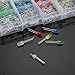 LED Light Emitting Diodes, Elfeland 300x5mm Colored / Clear / Milky 2pin Round Head LED Yellow Red Blue Green White Assorted LED Kit for Arduino DIY (5 colors x 60pcs)