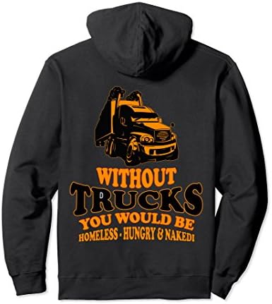 Unisex Without Trucks You Would Be Troble Pullover Hoodia XL: Black