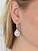 Mariell Pear-Shaped CZ Teardrop Wedding Earrings for Bride or Bridesmaids - Platinum Plated Dangles