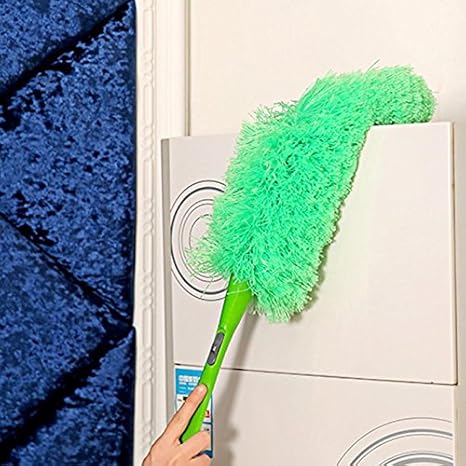 Generic Magic Soft Microfiber Multi-Functional Cleaning Duster Dust Cleaner Handle Feather Static Anti (Color: Green)
