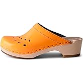 VERKA Women's Wooden Clogs from Sweden - BLOMMA