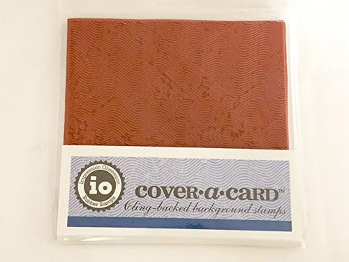 Rolling Waves Cover a Card Unmounted Cling Rubber Stamp
