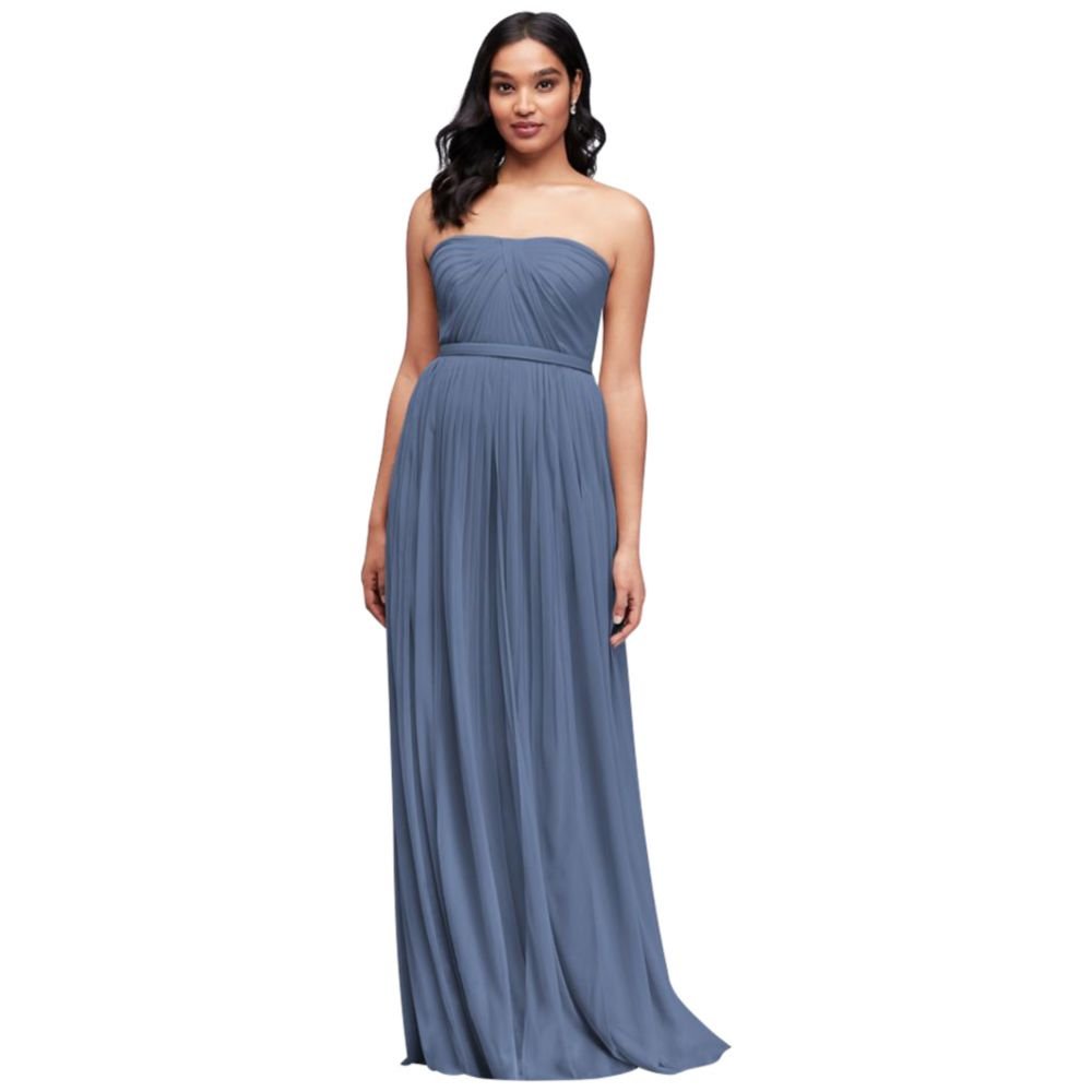 david's bridal steel blue