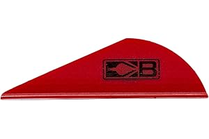Bohning Blazer Vane (Pack of 36), Red, 2"