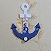 WINOMO Mediterranean Wall Hooks Ship Anchors Shaped Wood Hook Hanging Decoration
