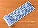 LinDon-Tech Portable Wireless Keyboard Flexible Silicone Roll-up Bluetooth Keyboard for Tablet, Smartphone, Laptop, Built-in Rechargeable Lithium Battery (Blue)