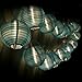 HQOON Globe String Lights with Mini Nylon Lantern, LED Fairy Decorative Lights, 3 AA Battery Operated (not included), 2 Lighting Modes, 10ft/3m, 20 Led Bulbs and Lanterns Ideal for Indoor and Outdoor