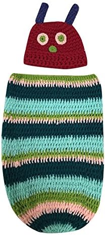 CHENXIN Hand woven Caterpillar Infant Newborn Unisex Baby Photograph Props