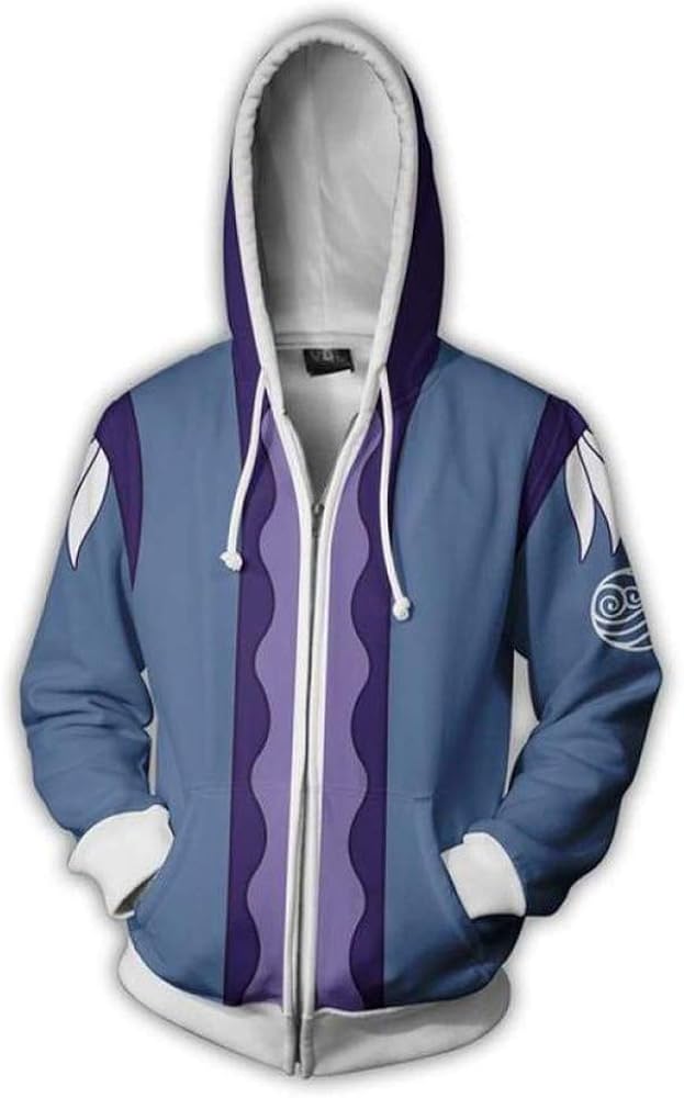 Avatar The Last Airbender Sudadera con Capucha Impresas en 3D Hombres Jersey de Manga Larga con