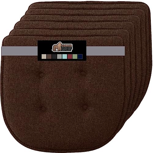 Gorilla Grip Tufted Memory Foam Chair Cushions, Set