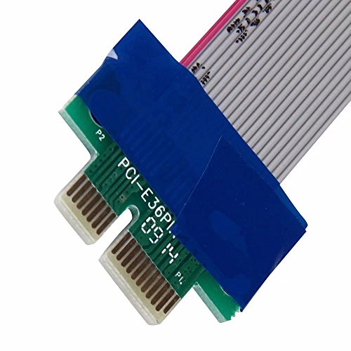HonsCreat PCI-E Express 1x To 16x Riser Card Ribbon Extender Extension Cable Power - Thumbnail 6