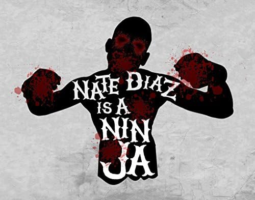 NATE DIAZ UFC Inspired Fan Art | 11 x 14 | Conor McGregor | Mixed Martial Arts | Gracie | Fighter | Jiu Jitsu