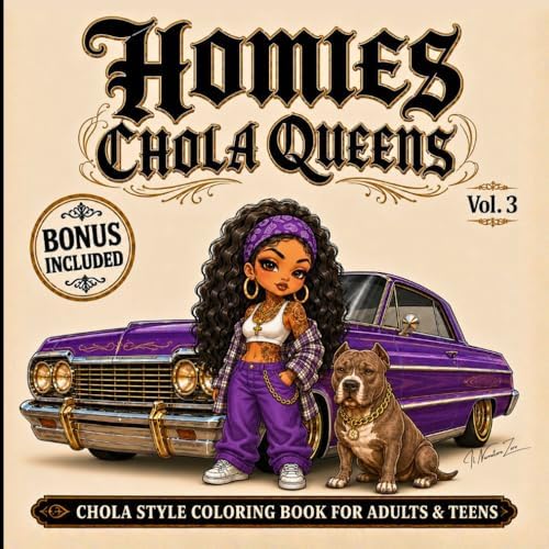 Amazon.com: Homies Coloring Book: Chicano, Chola & Lowrider Style