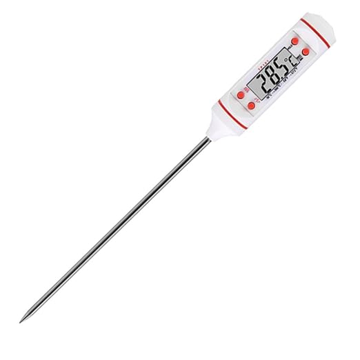Shoponme Digital Meat Thermometer Probe Stainless Steel Kitchen Cooking BBQ Meat Food Thermometer Milk Liquid Probe
