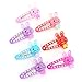 KimmyKu Baby Hair Accessories Bows girls toddlers infant Mini Small Hair Clips Color Assorted Snap Barrettes