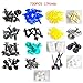 CNIKESIN Universal 730Pcs Auto Fastener Clips Door Trim Panel Clip 17 Kinds Mixed Bumper Clips Rivet Retainer Fender Fasteners for BMW TOYATA Volkswagen ECT