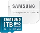 Samsung EVO Select 2024 1TB microSD Card with Adapter UHS-I U3 160 MB/s view 2