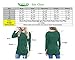 NICIAS Womens Long Sleeve Casual Crew Neck Loose Tunic Tops Blouse T-Shirt Sweater(Green, Small)