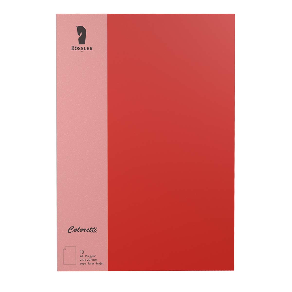 Rössler Coloretti Writing Paper 165 g/m² klatschmohn