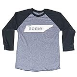 Homeland Tees Tennessee Home 3/4 length Baseball Style Raglan T-Shirt