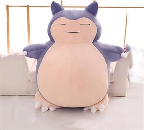 Amazon Co Jp Huoqilin カビゴン豪華なコットンぬいぐるみでいっぱいのおもちゃの動物の枕柔らかい抱擁の枕クッション Color Purple Size 80cm ホーム キッチン