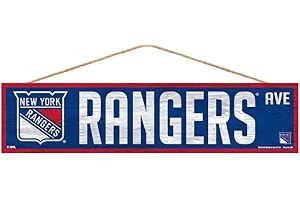 Wincraft NHL New York Rangers SignWood Avenue Design, Team Color, 4x17