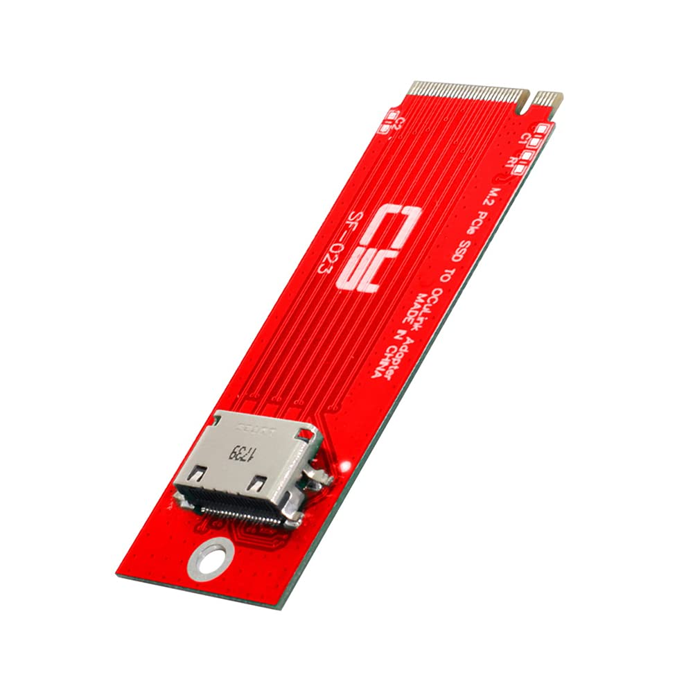 NFHK PCI-E 3.0 M.2 M-key to Oculink SFF-8612 SFF-8611 Host Adapter for PCIe Nvme SSD 2260 Adapter