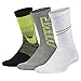Nike Youth Athletes Performance Cushioned Crew Socks 3 Pack-Bl