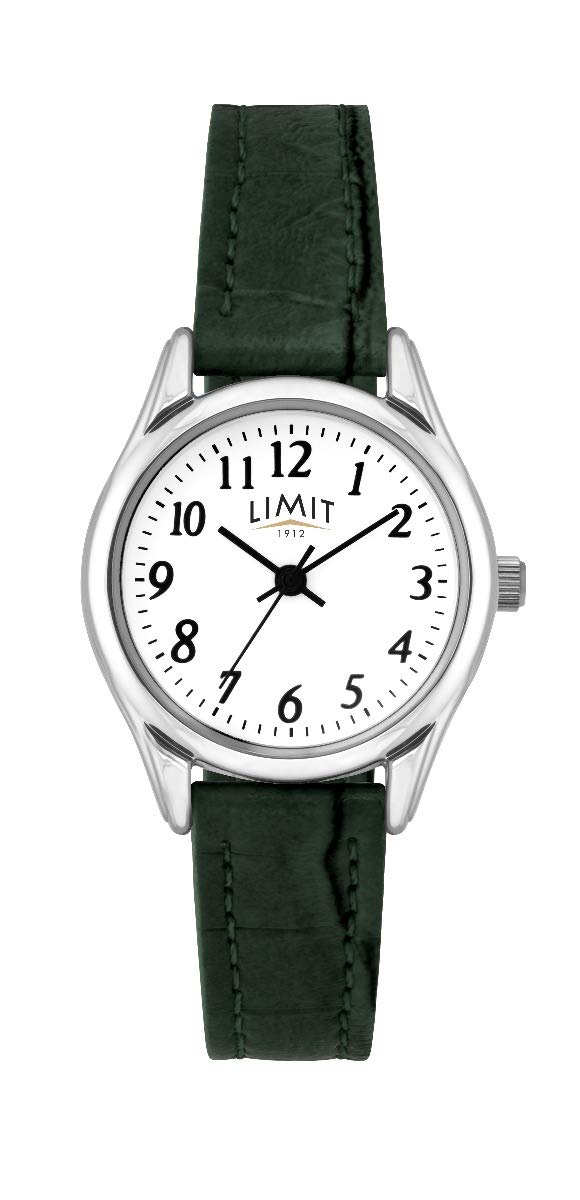 Limit Ladies Analogue Quartz Watch with Green Strap & White Dial 60202
