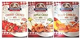 Calhoun Bend Mill All Natural Dessert Mix 3 Flavor Variety Bundle: (1) Calhoun Bend Mill Peach Cobbler Mix, (1) Calhoun Band Mill Apple Crisp Mix, and (1) Calhoun Bend Mill Cherry Crunch Mix, 8 Oz. Ea