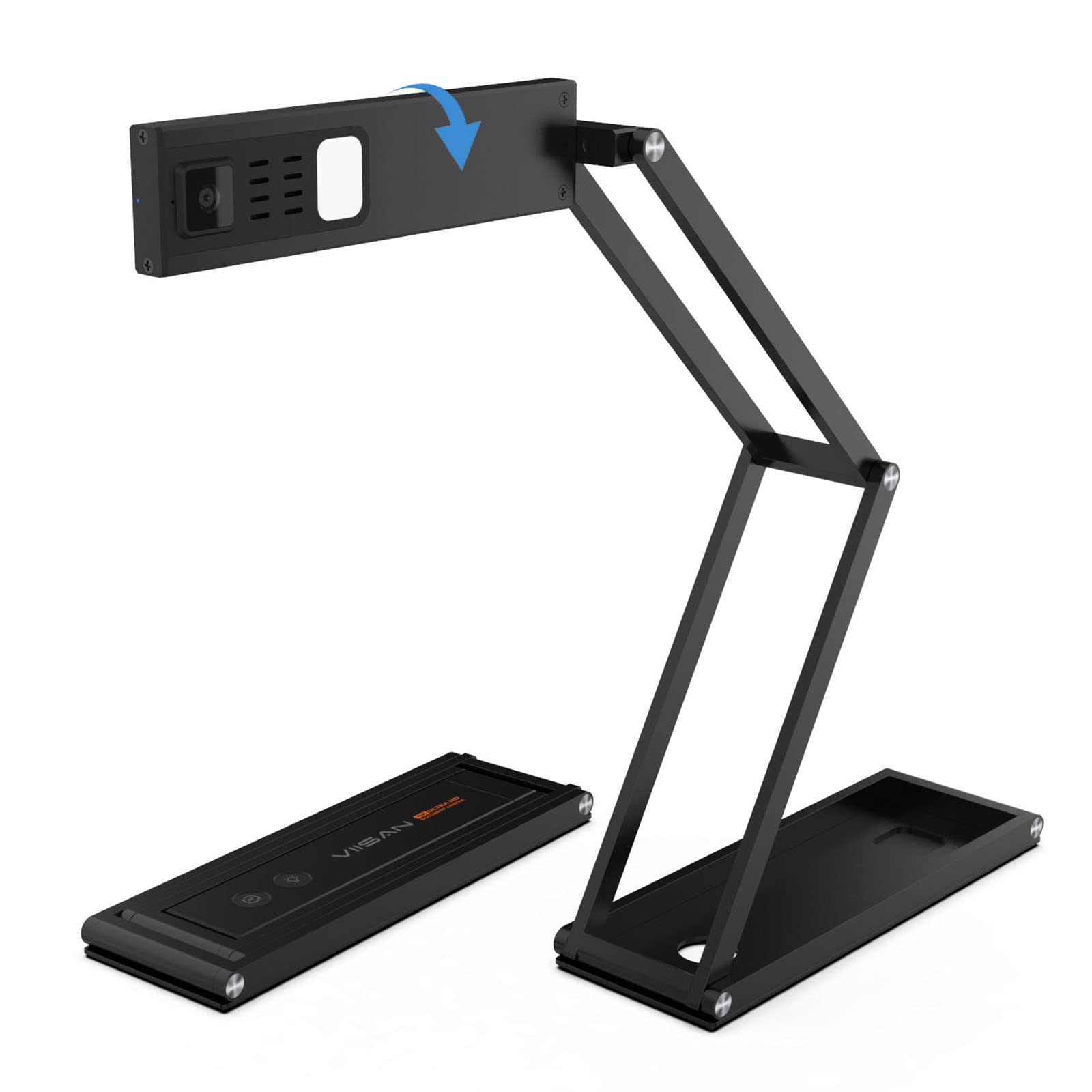 VIISAN, 13MP, 4K, Dual-Mode USB Portable Document Camera & Webcam with AF lens, Built-in Microphone and LED, Multi-Jointed Design, for Distance Teaching & Learning