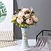 Leagel Fake Flowers Vintage Artificial Peony Silk Flowers Bouquet Wedding Home Decoration, Pack of 1 (Light Pink)