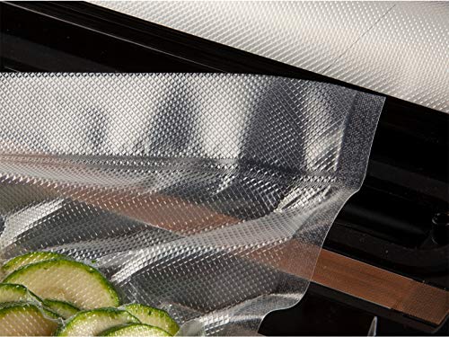 DOMO DO331L Vakuumierer inkl. 1 Rolle Folie â Vollautomatisches Vakuumiergerät mit Marinierfunktion â Ideal für Sous-Vide, Vorrat & empfindliche Lebensmittel - 130W - Schwarz/Silber – Bild 8