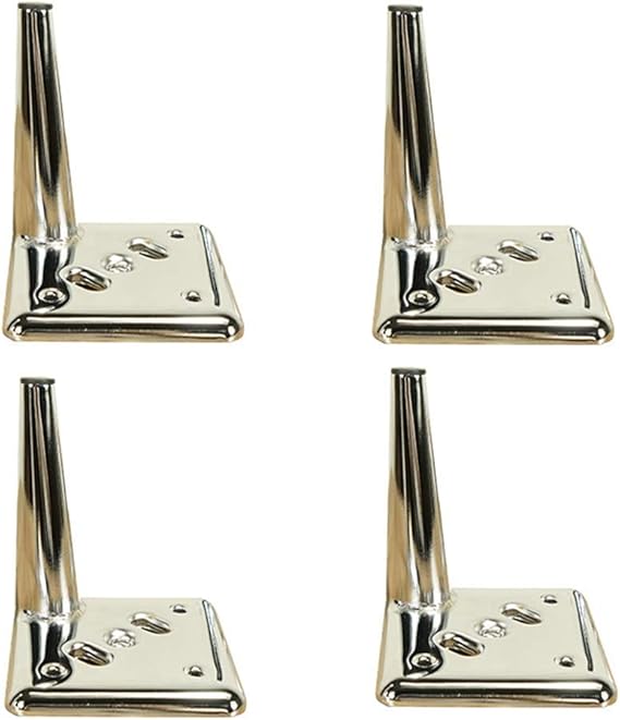 DFJU Möbelbeine, 4er Pack Schrankfuß Silber Hardware TV-Schrank Sofa