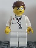 LEGO City Hospital Minifigure - Lab Doctor with Glasses