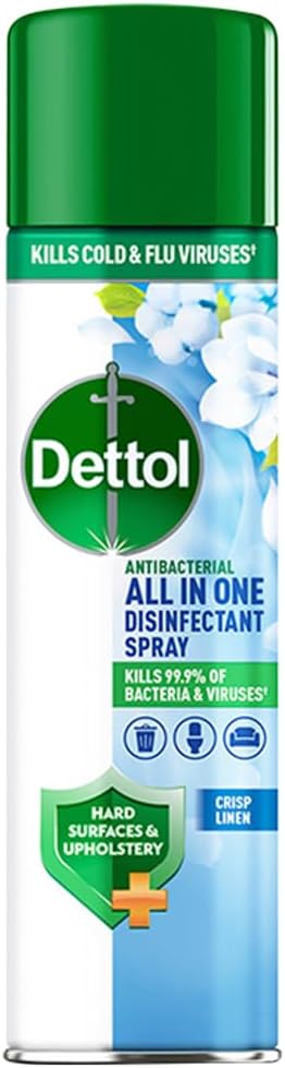Dettol All In One Disinfectant Spray Crisp Linen 300 ml