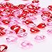 Mayam 150 Pieces Acrylic Hearts for Valentine's Day Heart Ornaments Wedding Party Vase Fillers Table Decoration (Red and Pink)