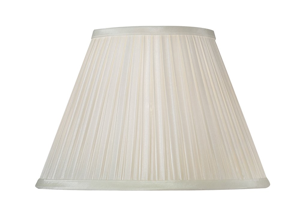 Oaks Lighting 10-inch Ivory Immitation Mushroom Pleated Shade