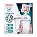 Nuby 2 Piece 360 Comfort Silicone Bottle, Transparent, 8 Oz, 2 Count