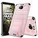 TJS Huawei Ascend XT H1611 Case, Dual Layer Shockproof Tough Brushed Hybrid Armor Drop Protection Case Cover (Not for Huawei Ascend XT2 H1711) (Rose Gold)