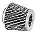 Spectre Performance 8129 Universal Clamp-On Air Filter: Round Tapered; 3.5 in (89 mm) Flange ID; 5.75 in (146 mm) Height; 6 in (152 mm) Base; 4.625 in (117 mm) Top