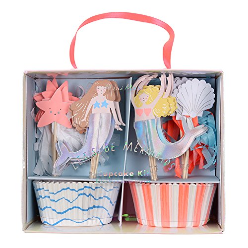 Meri Meri 45-2734 Let's Be Mermaids Cupcake Kit