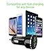 Car Charger Adapter with 3A 3.3FT USB C Cable, 48W 6A Fast USB Car Phone Charger, Dual QC3.0 Car Charger Fast Charging Compatible with All Smartphone Devices.