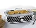 Crock-Pot 3.5-Quart Casserole Crock Manual Slow Cooker, Black and White