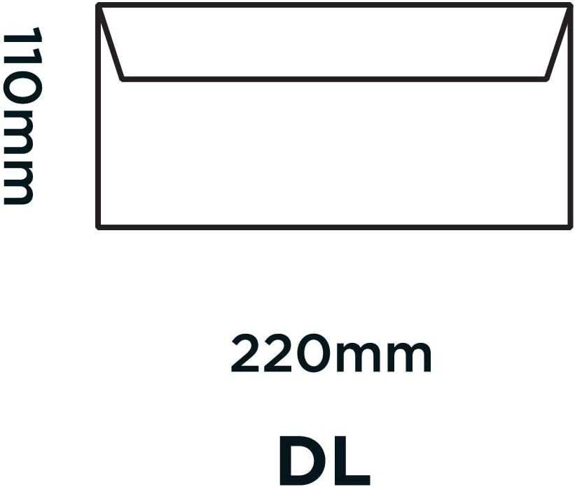 Blake Office DL 110 x 220 mm 120 gsm Peel & Seal Wallet Envelopes (32215) Ultra White Wove - Pack of 500, DL - 110 x 220 mm - Image 3